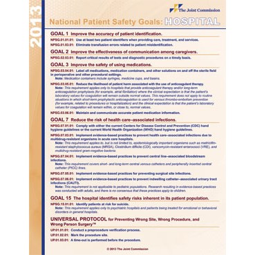 National Patient Safety Goals