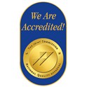 We Are Accredited Resources (pins, stickers, and brochures)