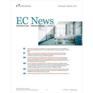 Environment of Care News